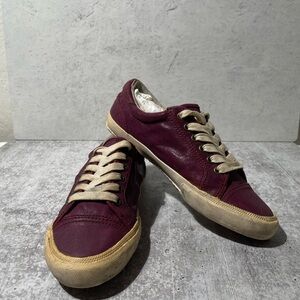 Frye Maroon and Beige Women's Sneakers